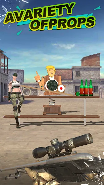 Gun Shooting Range  [МОД Бесконечные монеты] Screenshot 1