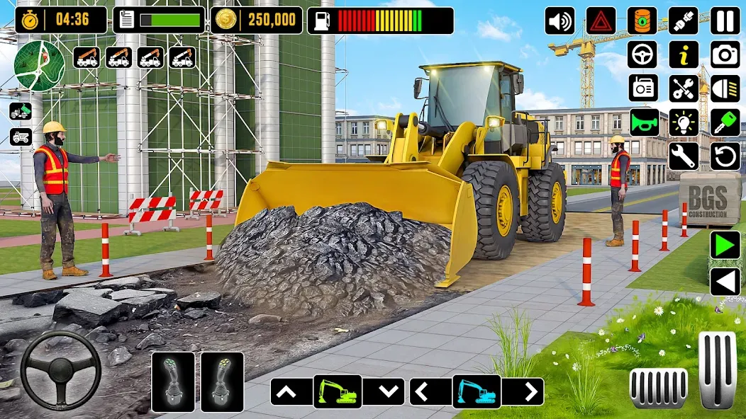 City Road Construction Games (Сити Роад Конструкшн Геймс)  [МОД Много монет] Screenshot 2