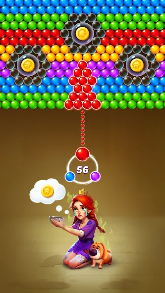 Bubble Shooter Kingdom  [МОД Unlocked] Screenshot 1