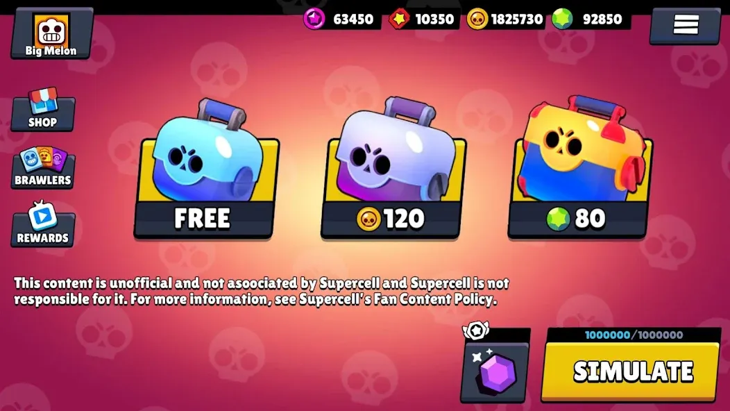 Box Simulator for Brawl Stars  [МОД Unlimited Money] Screenshot 1