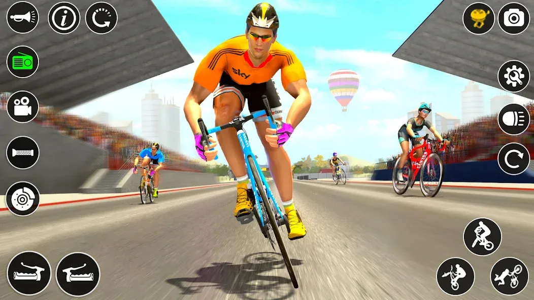 BMX Cycle Race 3d Cycle Games (гонка на велосипедах 3D игры на велосипеде)  [МОД Menu] Screenshot 2