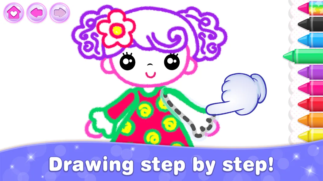 Bini Game Drawing for kids app (Бини)  [МОД Mega Pack] Screenshot 3