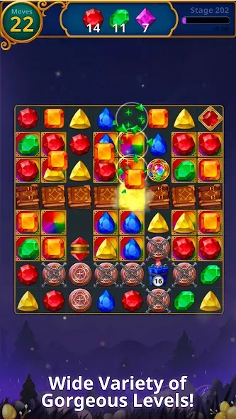 Jewels Magic: Mystery Match3 (Джуэлс Мэджик)  [МОД Mega Pack] Screenshot 5