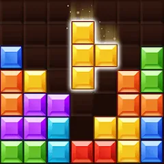 Скачать взломанную Block Gems: Block Puzzle Games (Блок драгоценные камни)  [МОД Бесконечные монеты] - стабильная версия apk на Андроид