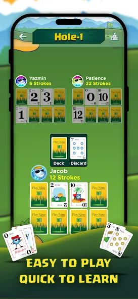 Play Nine: Golf Card Game (Плей Найн)  [МОД Unlimited Money] Screenshot 2