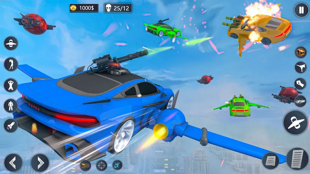 Flying Car Robot Game Car Game  [МОД Mega Pack] Screenshot 5