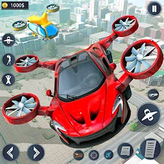 Взломанная Flying Car Robot Game Car Game  [МОД Mega Pack] - полная версия apk на Андроид