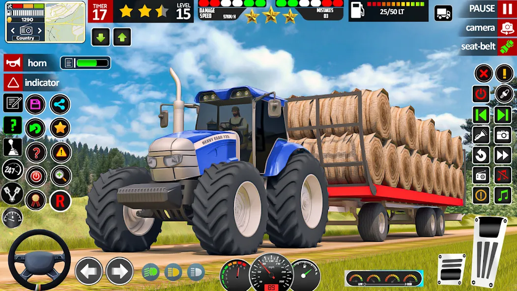 Indian Tractor Game Farming 3D  [МОД Unlocked] Screenshot 5