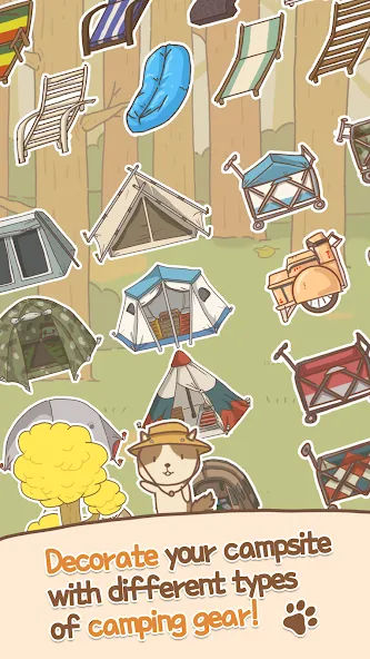 Animal Camping: Idle Camp (Анимал Кемпинг)  [МОД Много денег] Screenshot 2