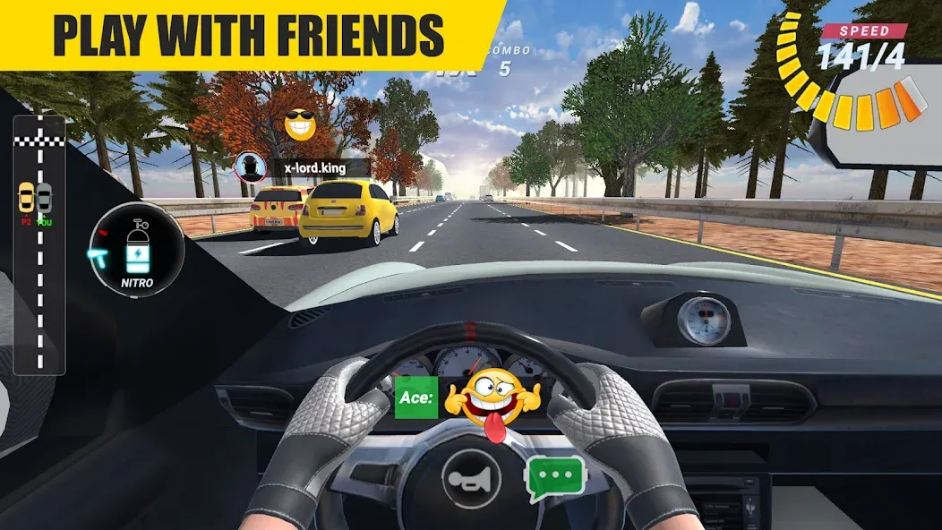 Racing Online:Car Driving Game  [МОД Unlimited Money] Screenshot 2