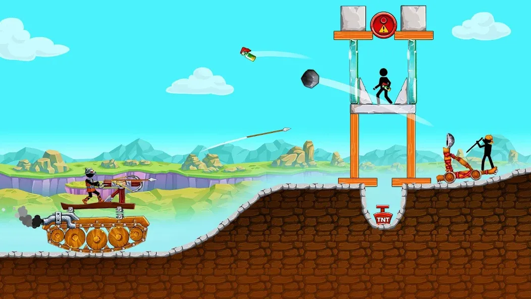 The Tank: Stick pocket hill (Зе Тенк)  [МОД Mega Pack] Screenshot 1