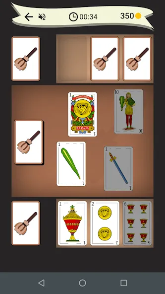 Broom: card game (Эскоба дель 15)  [МОД Много денег] Screenshot 3