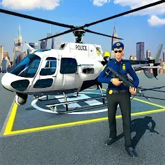 Взломанная Police Helicopter Chase Game  [МОД Unlimited Money] - полная версия apk на Андроид