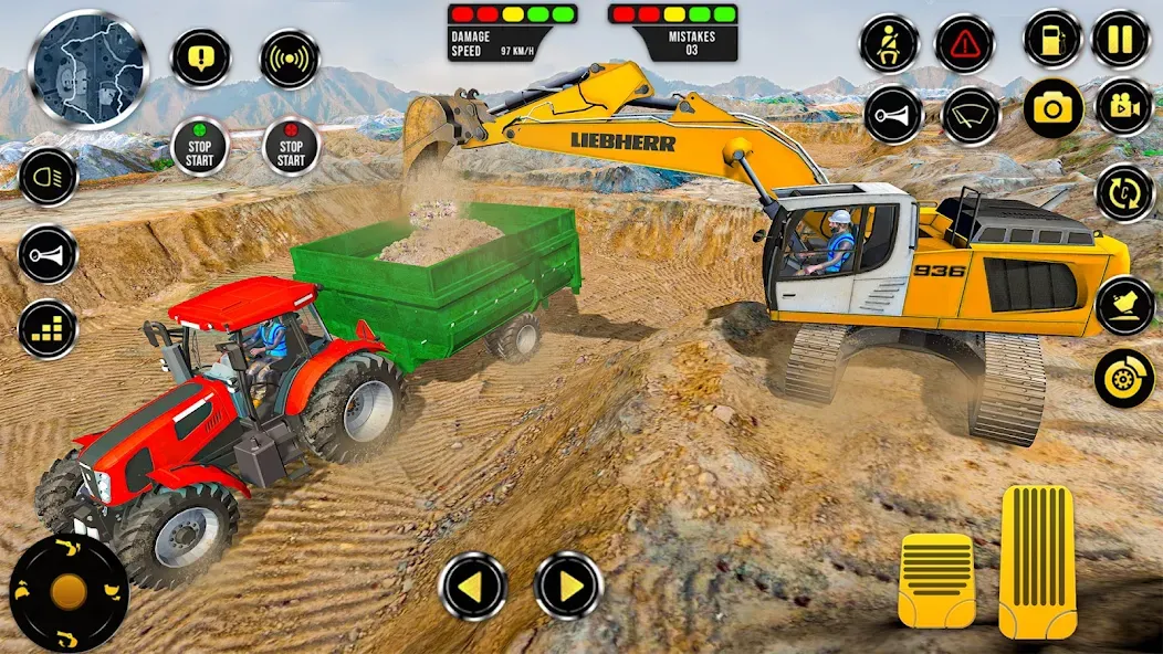 Construction Machine Real JCB  [МОД Unlimited Money] Screenshot 1