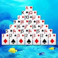 Взломанная Pyramid Solitaire  [МОД Меню] - стабильная версия apk на Андроид