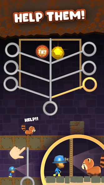 Mine Rescue: Gold Mining Games (Майн Рескью)  [МОД Много денег] Screenshot 3