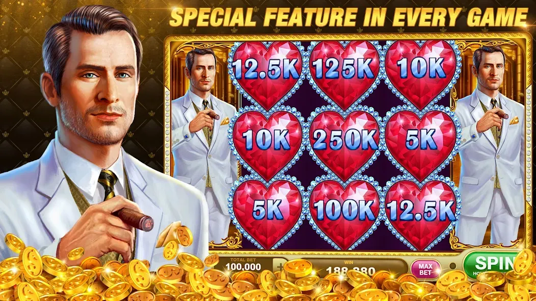 Slots Rush: Vegas Casino Slots (Слотс Раш)  [МОД Бесконечные монеты] Screenshot 1