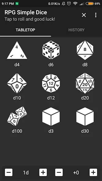 RPG Simple Dice (РПГ Простые Кости)  [МОД Меню] Screenshot 1