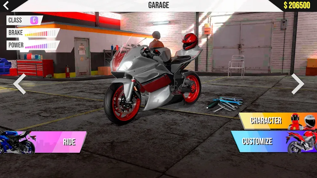 Motorcycle Real Simulator (Мотоцикл Реальный Симулятор)  [МОД Много монет] Screenshot 1