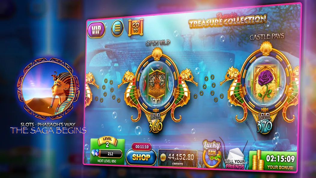 Slots - Pharaoh's Way Casino (Слоты)  [МОД Много монет] Screenshot 2