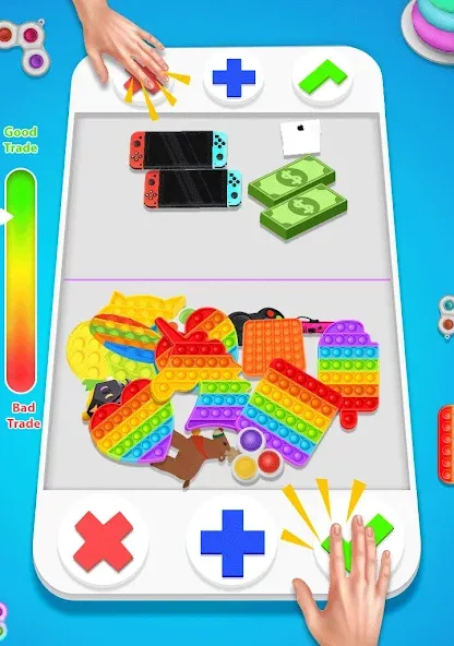 fidget trading: trade toys 3D (фиджет трейдинг)  [МОД Бесконечные монеты] Screenshot 1