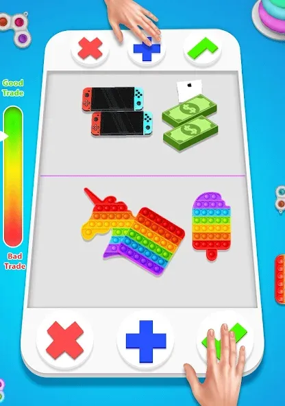 fidget trading: trade toys 3D (фиджет трейдинг)  [МОД Бесконечные монеты] Screenshot 3