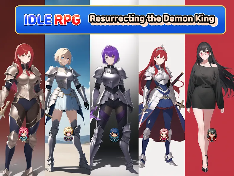 Idle RPG : Reviving Demon King (Айдл РПГ)  [МОД Unlimited Money] Screenshot 1