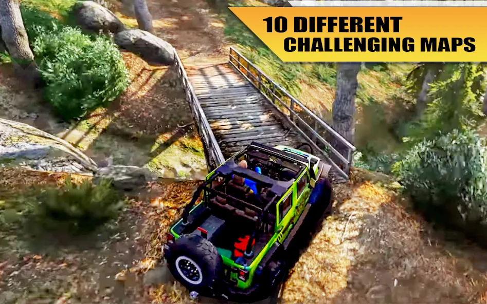 Off Road Jeep Drive Simulator  [МОД Бесконечные монеты] Screenshot 4