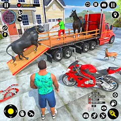 Скачать взломанную Animal Transport Truck Game 3D (Игра Грузовик для перевозки животных)  [МОД Бесконечные деньги] - стабильная версия apk на Андроид