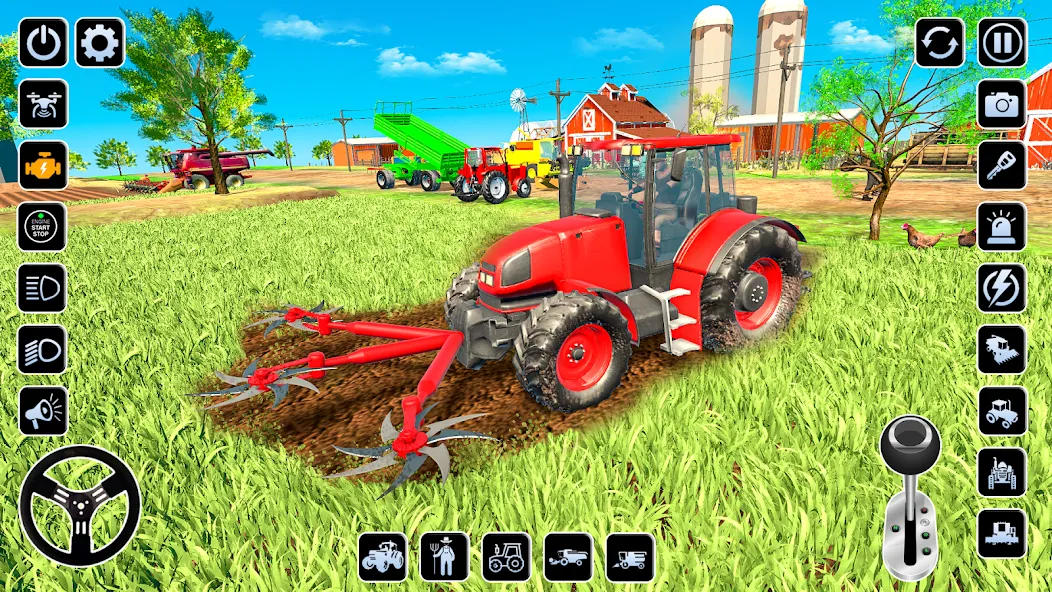 Farming Games & Tractor Games  [МОД Бесконечные монеты] Screenshot 1