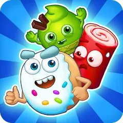 Скачать взлом Sugar Heroes - match 3 game  [МОД Бесконечные деньги] - последняя версия apk на Андроид