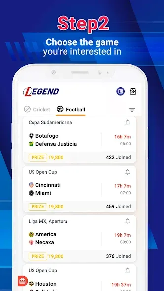 Legend Fantasy- Fantasy sports (Легенда фэнтези)  [МОД Меню] Screenshot 3