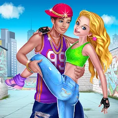 Скачать взломанную Hip Hop Battle - Girls vs Boys  [МОД Unlocked] - последняя версия apk на Андроид