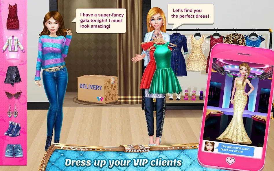 Stylist Girl: Make Me Fabulous  [МОД Много монет] Screenshot 2