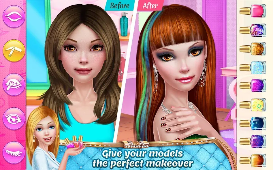 Stylist Girl: Make Me Fabulous  [МОД Много монет] Screenshot 3