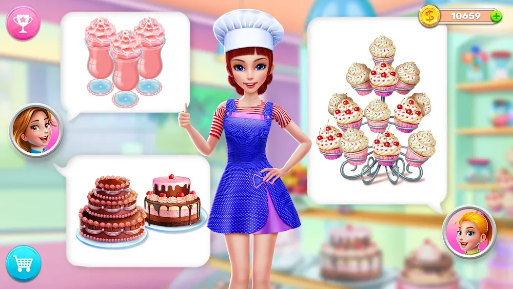 My Bakery Empire: Bake a Cake  [МОД Много денег] Screenshot 4