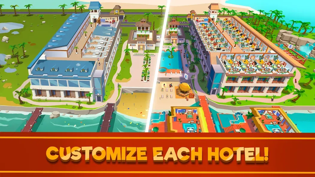 Hotel Empire Tycoon－Idle Game  [МОД Unlocked] Screenshot 2