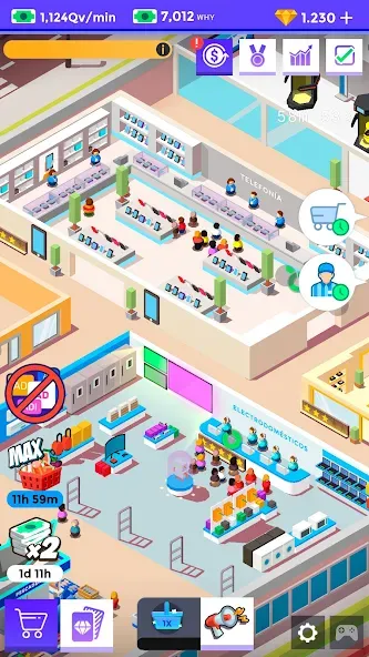 Idle Supermarket Tycoon－Shop (Айдл Супермаркет Тайкун)  [МОД Все открыто] Screenshot 5