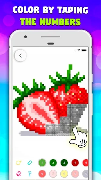 Pixel Art book・Color by number  [МОД Бесконечные деньги] Screenshot 2