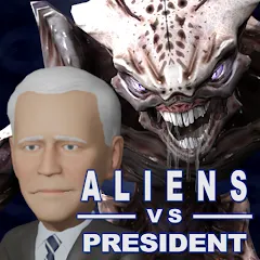 Скачать взлом Aliens vs President (Элиены против Президента)  [МОД Бесконечные монеты] - стабильная версия apk на Андроид