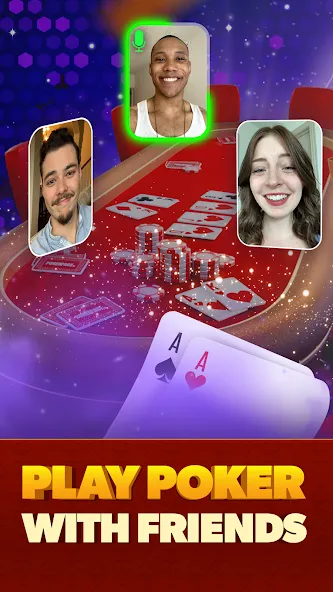 Poker Face: Texas Holdem Poker (Покер Фейс)  [МОД Бесконечные монеты] Screenshot 1