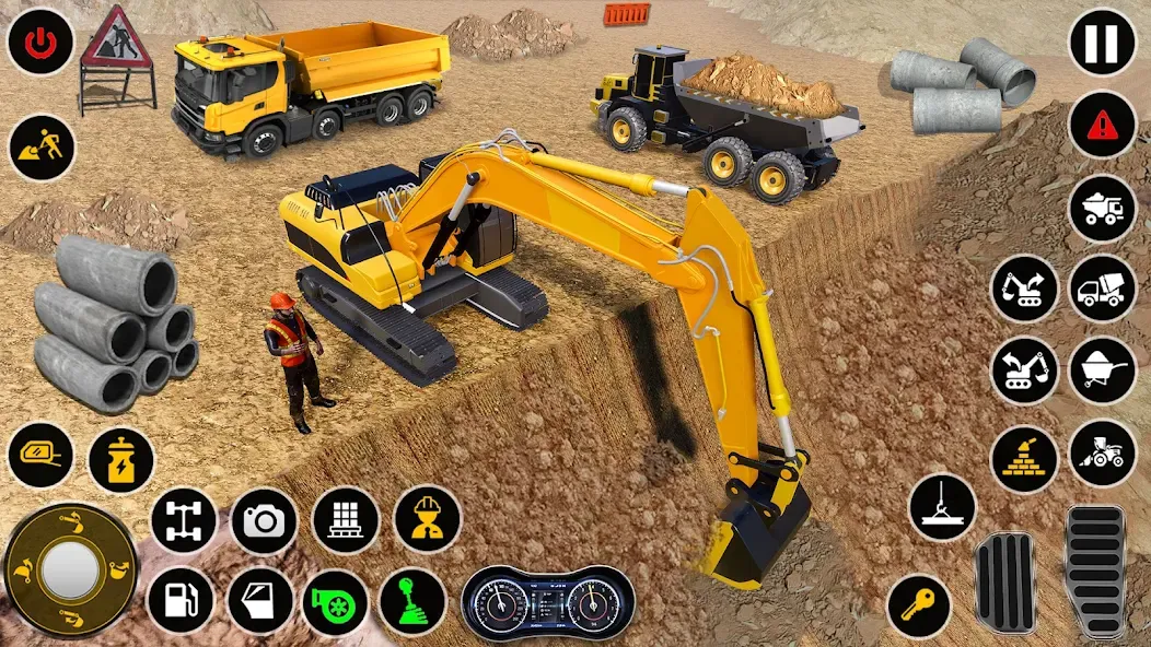 Construction Dump Truck Game (Конструкционный симулятор самосвала)  [МОД Меню] Screenshot 5