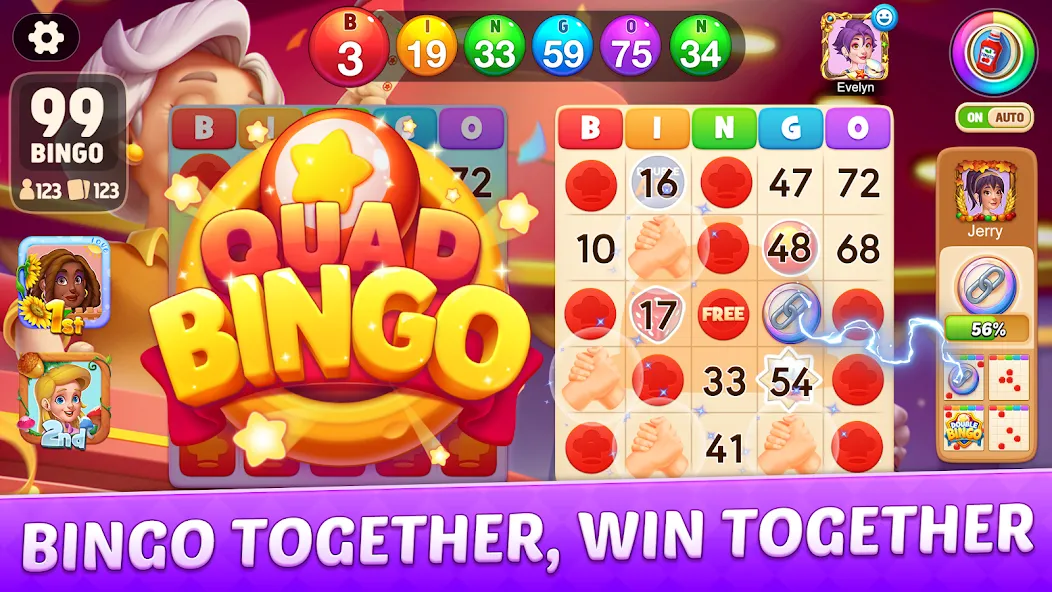 Bingo Frenzy®-Live Bingo Games (Бинго Френзи)  [МОД Бесконечные монеты] Screenshot 2