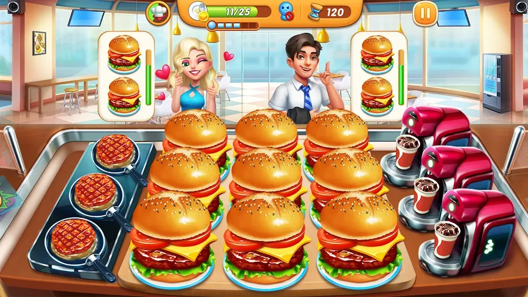 Cooking City - Cooking Games (Кукинг Сити)  [МОД Много монет] Screenshot 3