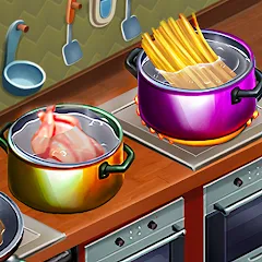 Взлом Cooking Team: Restaurant Games  [МОД Бесконечные монеты] - стабильная версия apk на Андроид