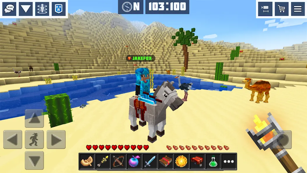 Block Craft World:Planet Craft  [МОД Menu] Screenshot 1