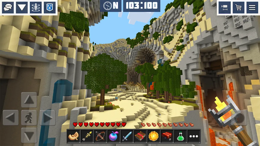 Block Craft World:Planet Craft  [МОД Menu] Screenshot 4