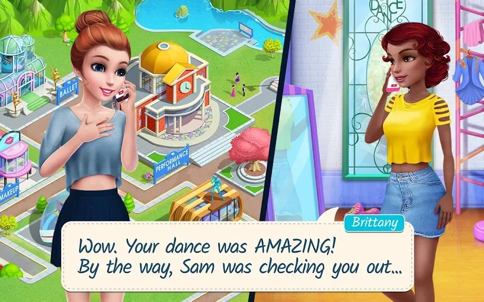 Dance School Stories  [МОД Меню] Screenshot 2