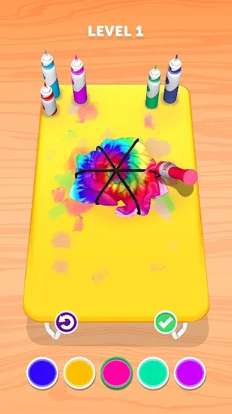 Tie Dye  [МОД Unlimited Money] Screenshot 1