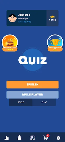 Super Quiz - Wissens Deutsch (упер квиз)  [МОД Unlocked] Screenshot 1